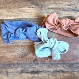 KATE QUINN BABY HEAD WRAP BOWS- set of 3🌸